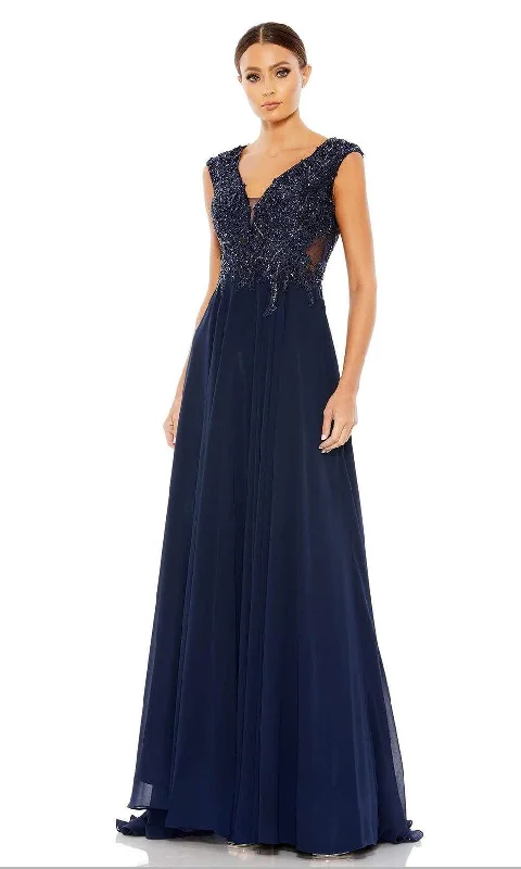 Price Cut Mac Duggal - 20264 Embroidered V-Neck A-Line Dress