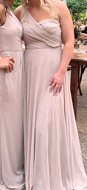 Lowest Price David's Bridal LONG ONE SHLDR FULLSKRT