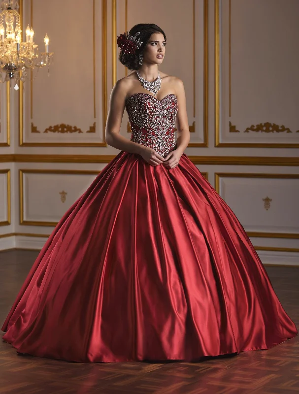 Price Reduction Strapless Satin Quinceanera Dress by Fiesta Gowns 56376