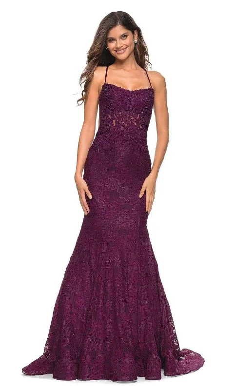 Inventory Reduction La Femme - 30467 Sleeveless Embroidered Long Dress