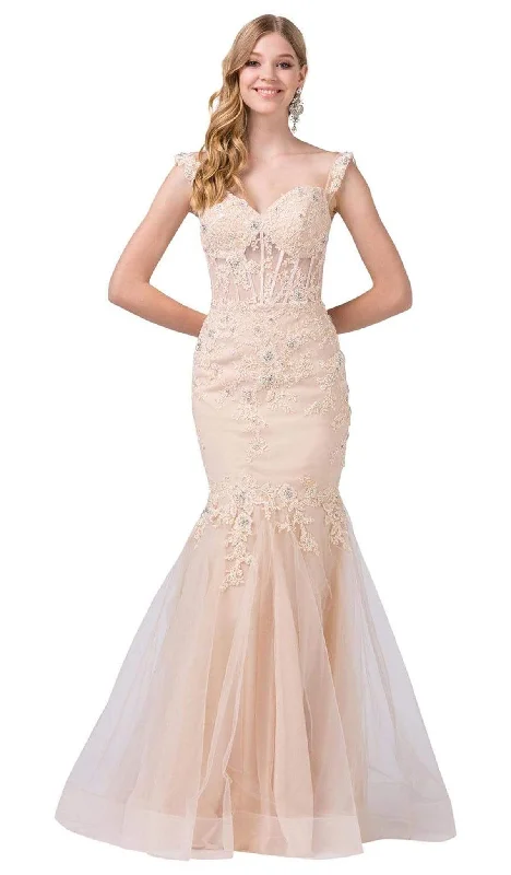 Steals and Deals Dancing Queen - 2550 Lace Off-Shoulder Mermaid Dress