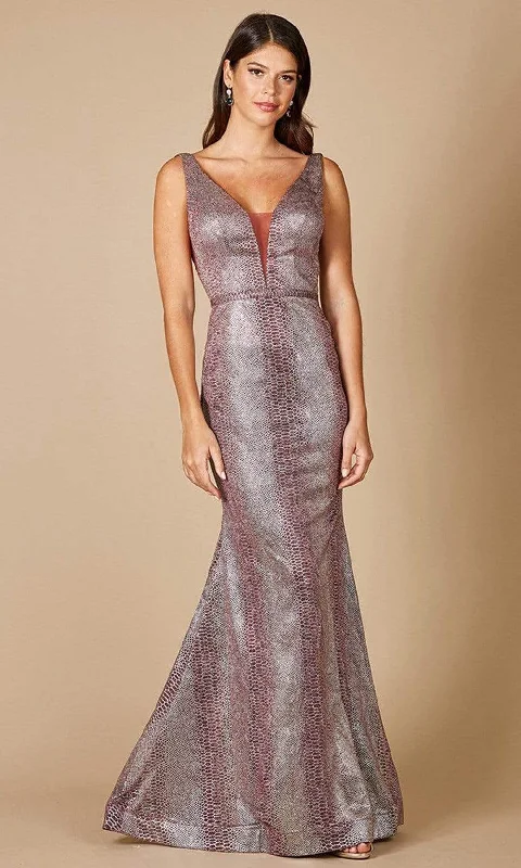 Instant Discount Lara Dresses - 29461 Snake Skin Sheath Long Gown