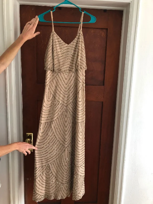 Exclusive Access Adrianna Papell Art deco blouson beaded gown Style# 09186670