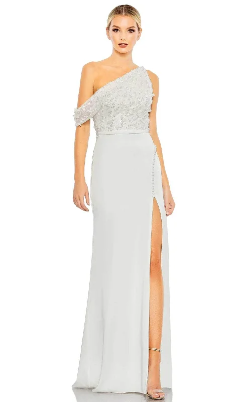 Extra Discounts Mac Duggal 11264 - Drop Shoulder Embellished Bodice Evening Dress