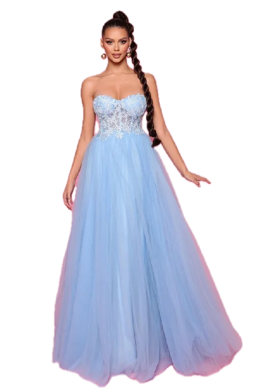 Today’s Deal Nicoletta Strapless Lace Gown with Sweetheart Neckline