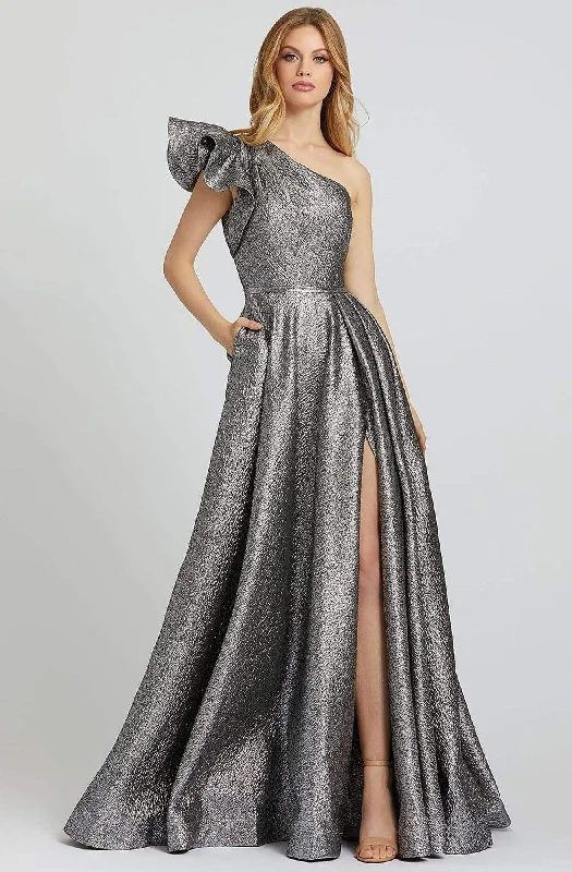 Limited Time Offer Mac Duggal Prom - 67297M Ruffled One Shoulder A-line Gown