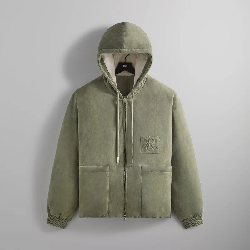 Final Markdown Kith Puffed Suede Jaysen Hoodie - Region