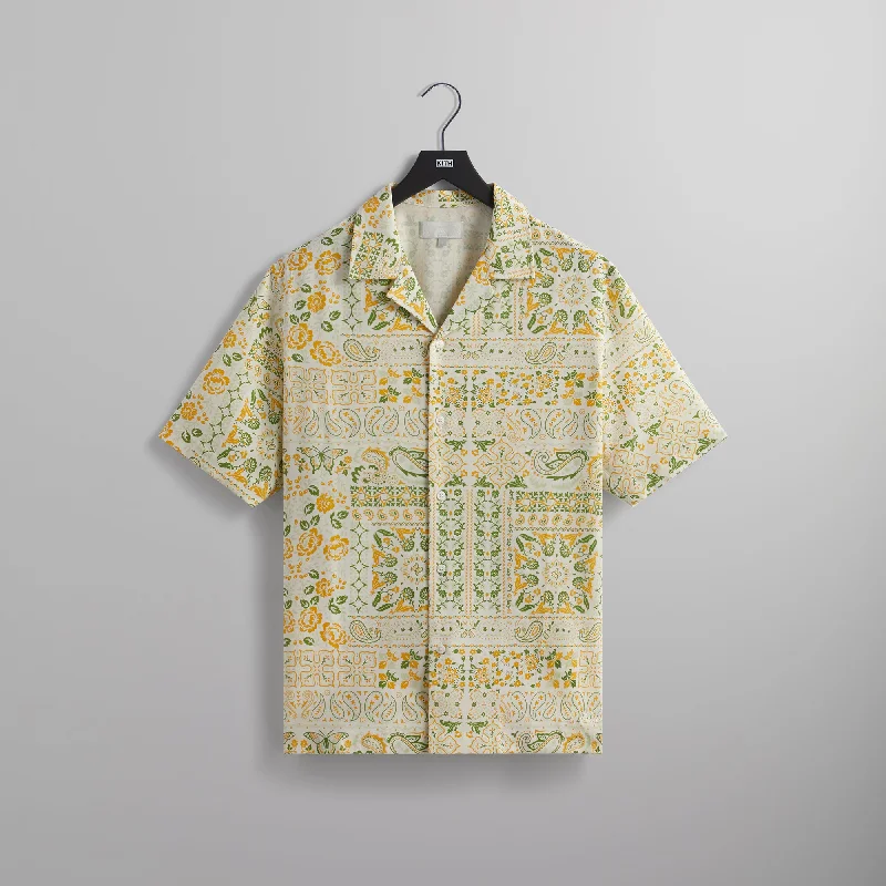 Online Exclusive Kith Silk Lyocell Thompson Camp Collar Shirt - Opulence