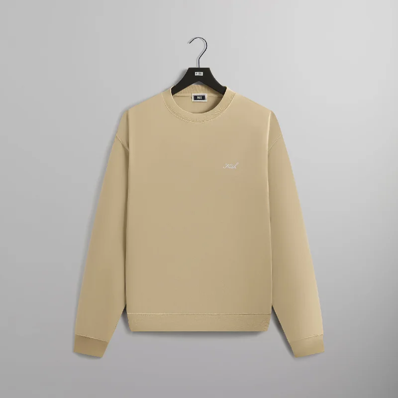 Deal Frenzy Kith Crystal Wash Interlock Vintage Crewneck - Oxide