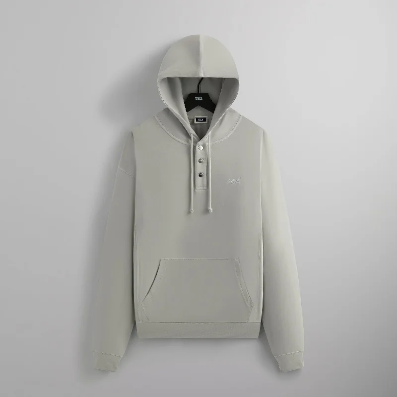 Special Buy Kith Crystal Wash Interlock Williams IV Hoodie - Concrete