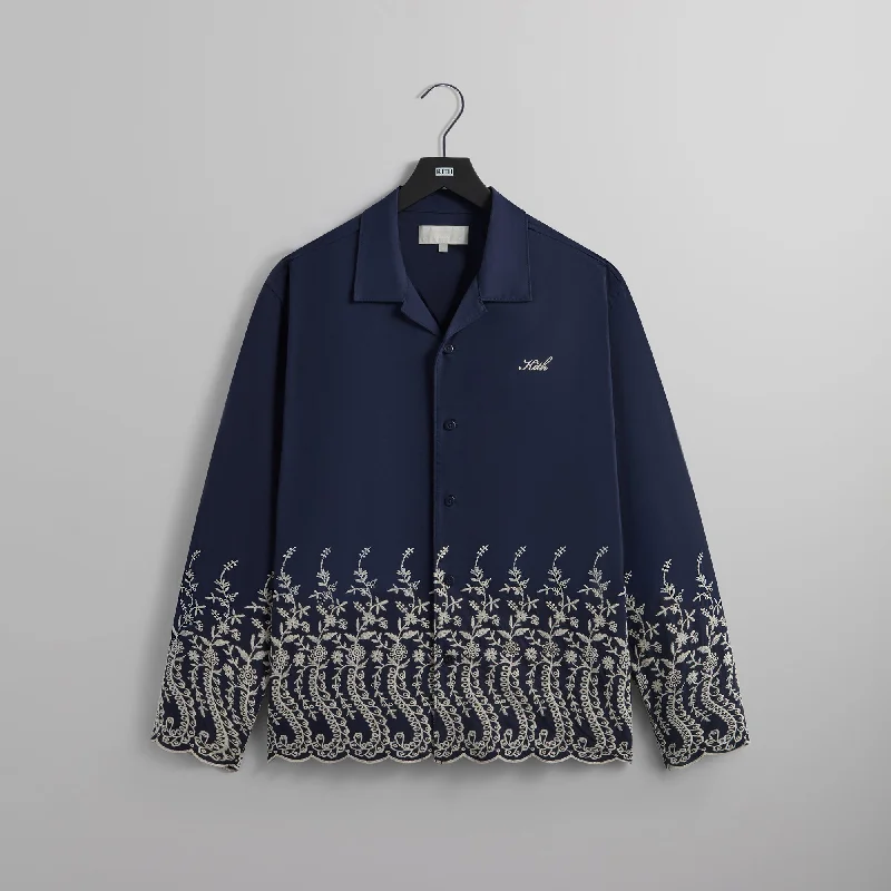 Low Prices Kith Adonis Camp Collar Shirt - Gulf