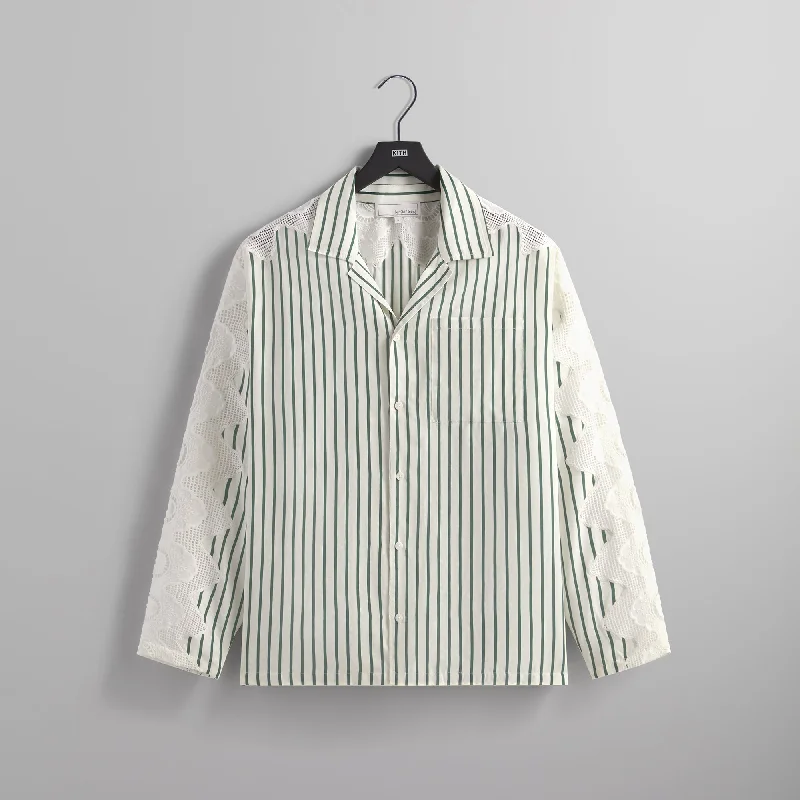Don’t Miss Out &Kin Lace Combo Adonis Camp Collar Shirt - Silk