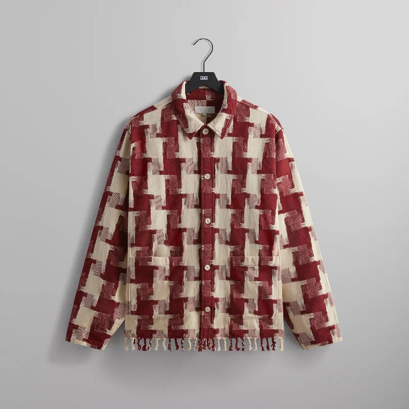 Price Slash Kith Jumbo Houndstooth Overshirt - Bitters