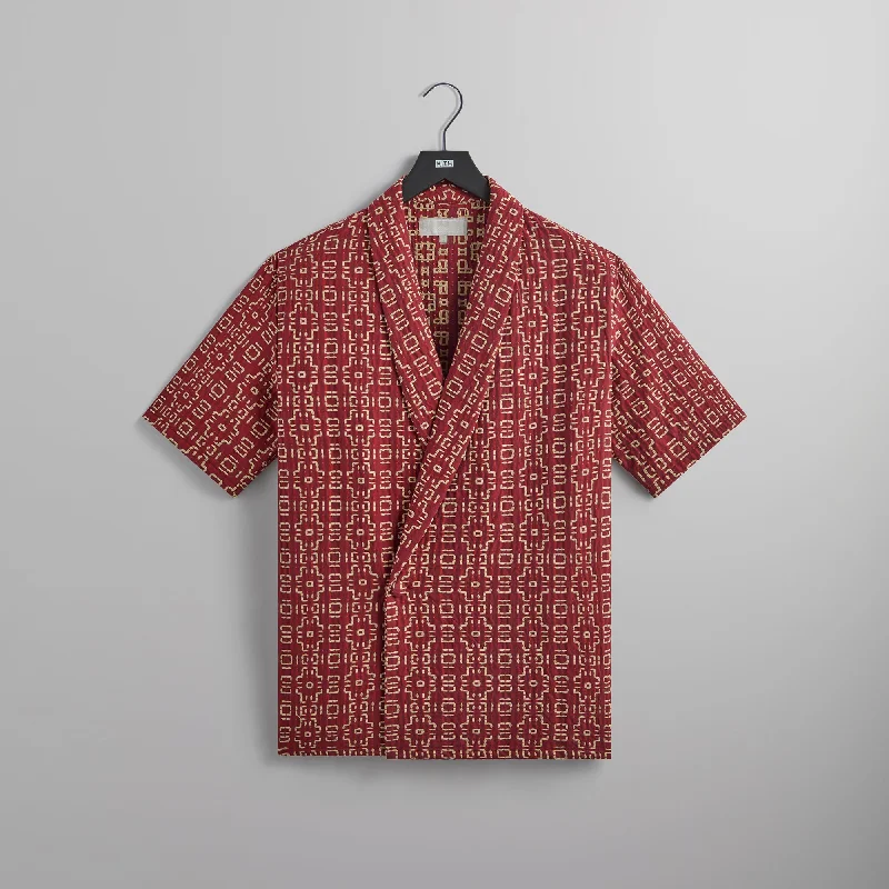 Discount Deals Kith Textured Stitch Thompson Crossover Shirt - Bitters