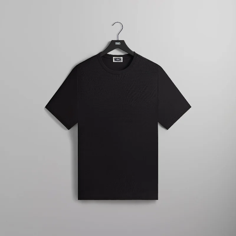 Deal Explosion Kith Pointelle Mesh Heathrow Tee - Black