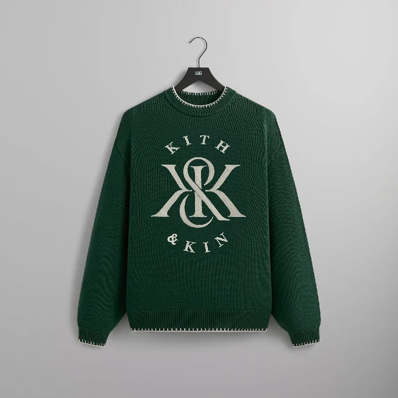 Markdowns Kith Crest Stitched Lewis Sweater - Stadium