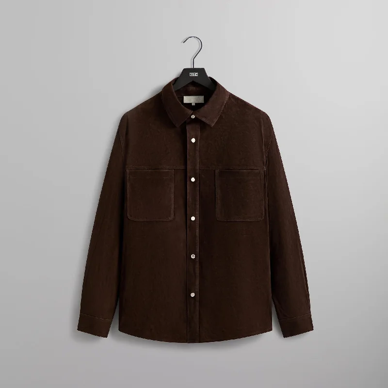 Limited Availability Kith Suede Apollo Shirt - Kindling