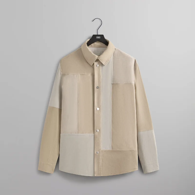 Final Sale Kith Mixed Suede Apollo Shirt - Malt