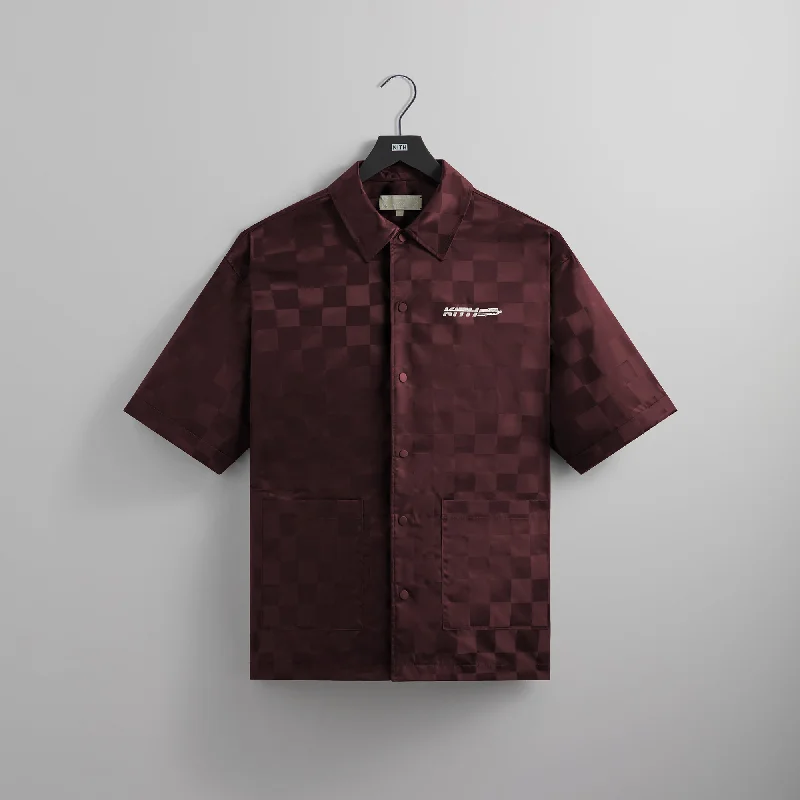 Lowest Prices Kith Checkered Satin Reade Shirt - Rave