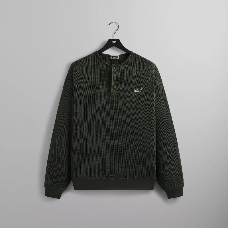 Fantastic Deals Kith Micro Waffle Colby Pullover - Machine