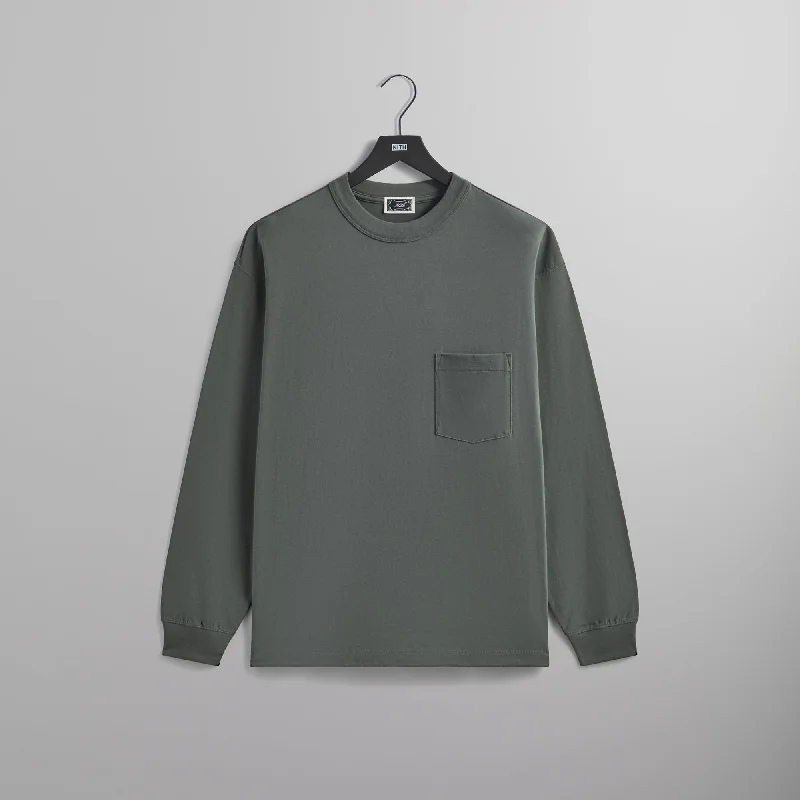 Online Specials Kith Long Sleeve Leonard Pocket Tee - Machine