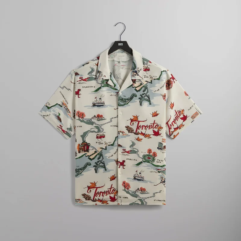 Final Markdown Kith Toronto Thompson Camp Collar Shirt - Concrete