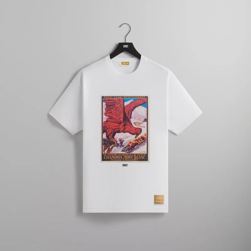 Instant Discount Kith for Olympics Heritage Chamonix 1924 Vintage Tee - White