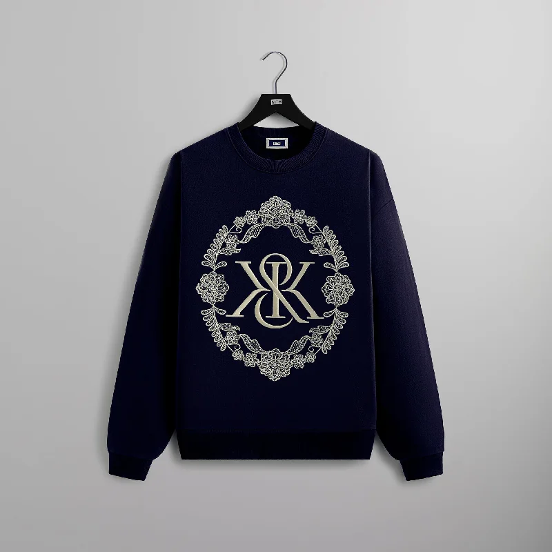 Can't Be Beat Kith Floral Lace Nelson Crewneck - Abyss