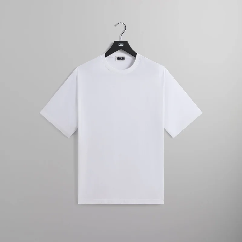 One-DAY Sale Kith Sueded Jersey Bishop Tee - White