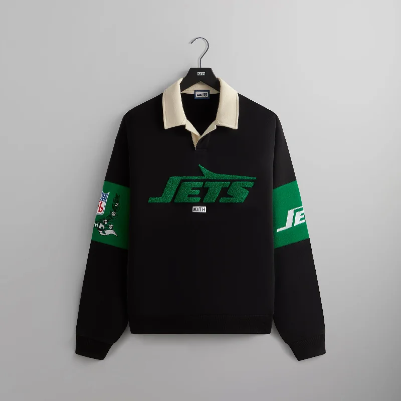 Great Deals Kith & '47 for the NFL: Jets Nelson Collared Pullover - Black