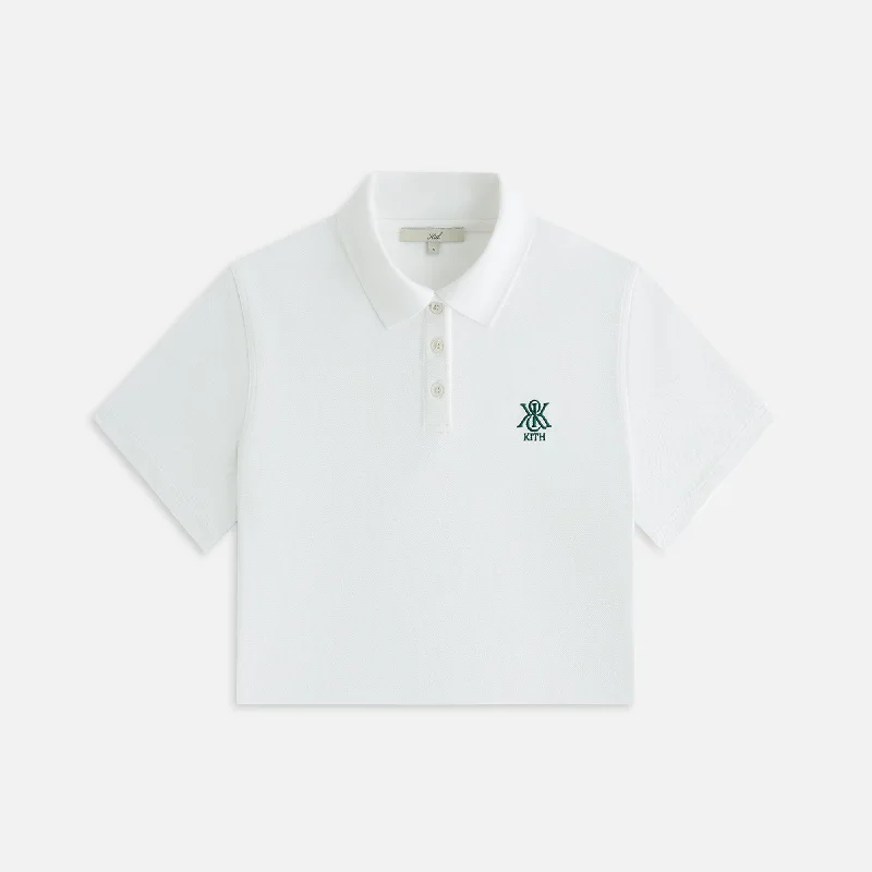 Savings Alert Kith Women Laramie Cropped Polo - White