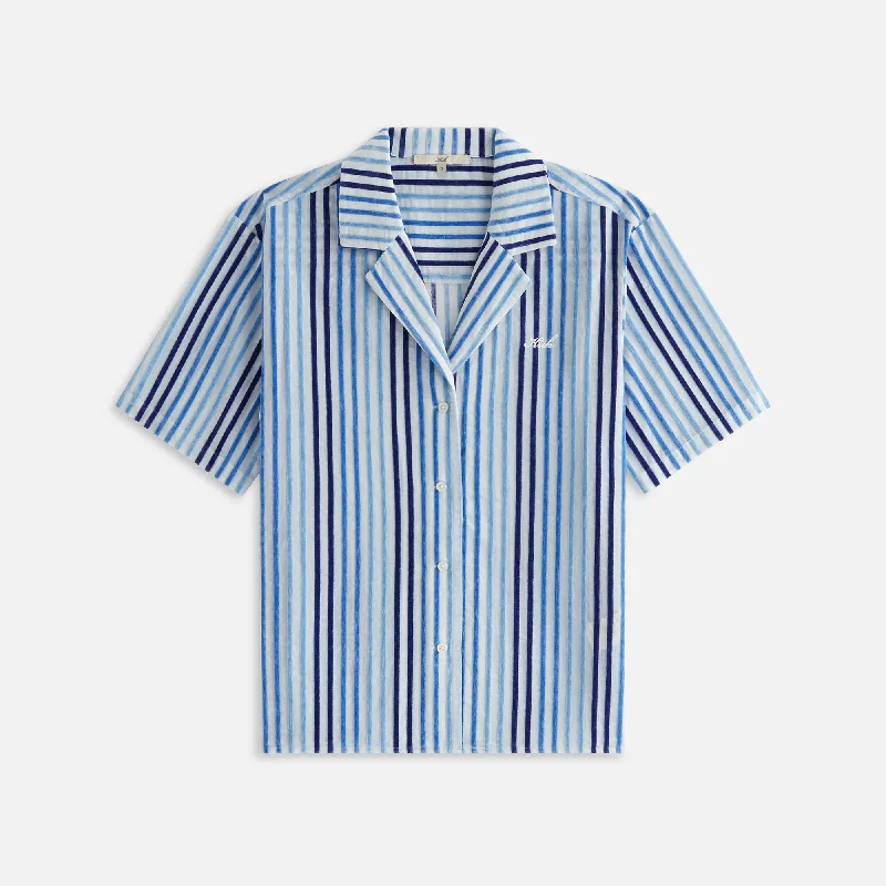 Loyalty Reward Kith Women Elena II Chenille Stripe Shirt - Cornflower
