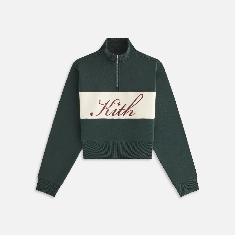Exclusive Savings Kith Women Hunter II Kith Script Quarter Zip - Stadium