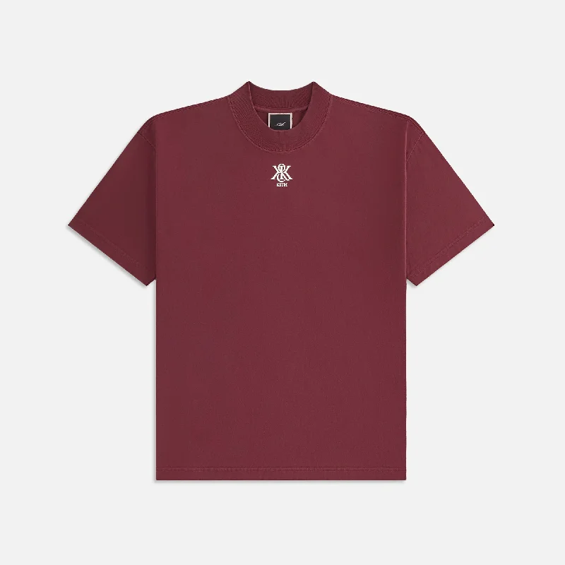 Price Rollback Kith Women Mock Neck Crest Vintage Tee - Magma