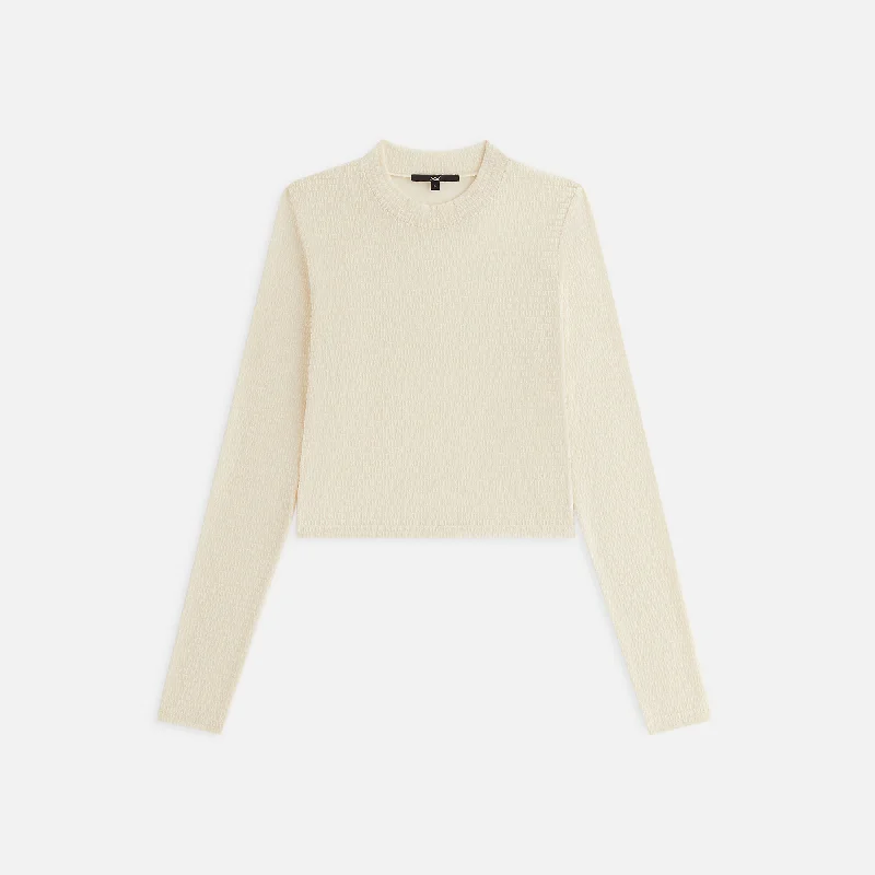 Lowest Price Kith Women Mulberry Monogram Mesh Long Sleeve Tee - Muslin
