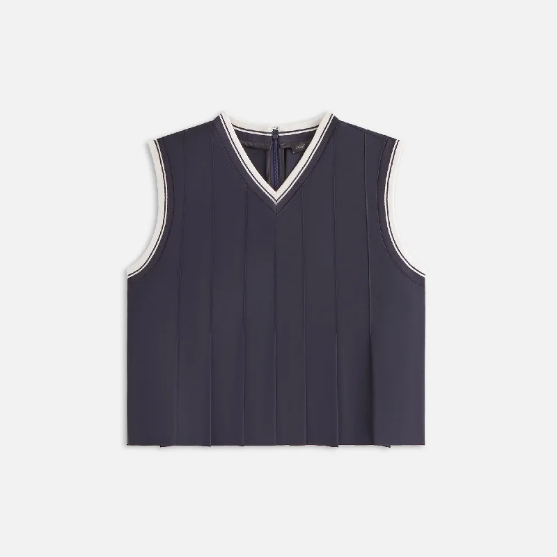 New Deals Kith Women Tenley Pleated Tank - Nocturnal