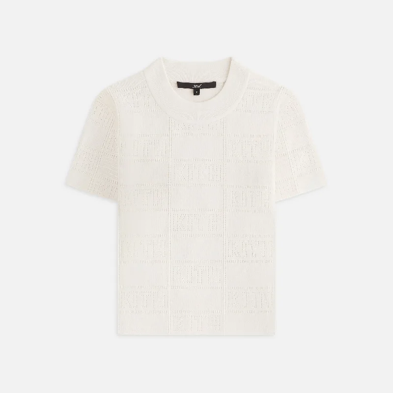Today’s Deal Kith Women Arys Monogram Pointelle Tee - Muslin