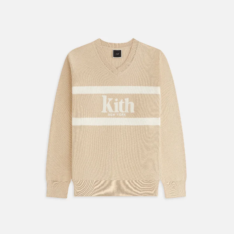 Price Rollback Kith Women Verone V-Neck Sweater - Canvas