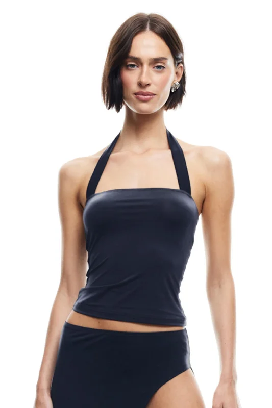 Limited Quantity LIONESS Rouje Halter Top Onyx