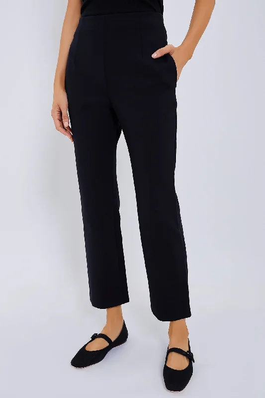 Extra Discounts Black Scuba Tailor Trousers