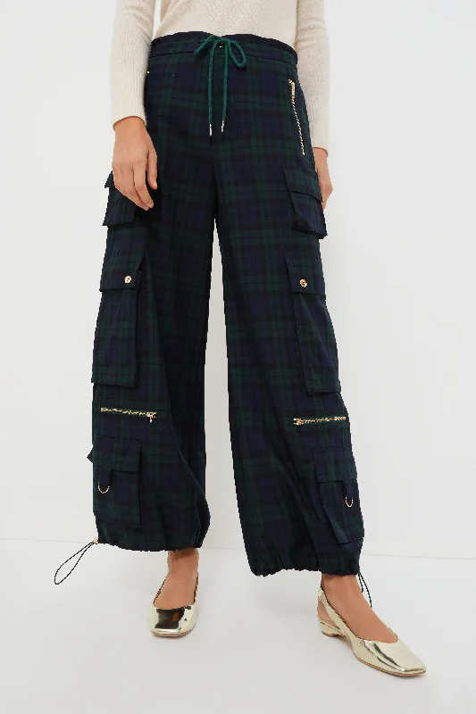 Steals and Deals Blackwatch Plaid Cargo Pants