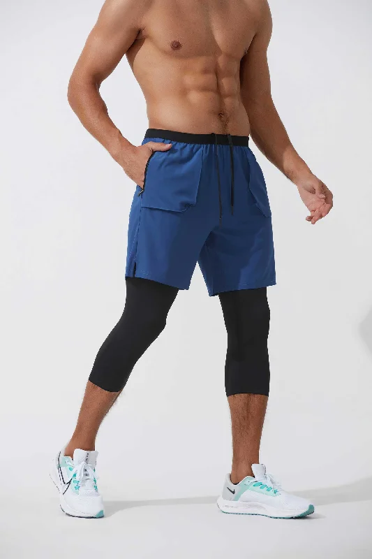 Price Drop Alert HRYTE60002-Double-layer sweatpants men fake two capri pants Running pocket fitness pants 2-in-1 basketball quick-drying tights Price Drop Alert HRYTE60002-Double-layer sweatpants men fake two capri pants Running pocket fitness pants 2-in-1 basketball quick-drying tights