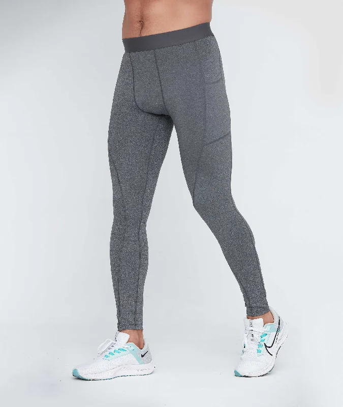 Savings Bonanza HRYTG1005-Men's leggings Fitness running training pants Cross-border breathable quick-drying stretch side pocket leggings
