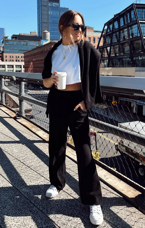 Overstock Sale Samson Lounge Pants ~ Black Knit