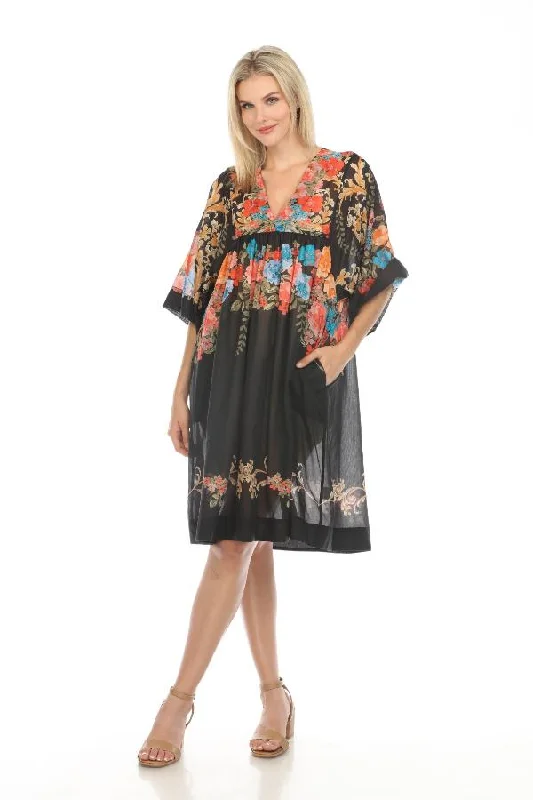 Big Discounts Johnny Was Black Royal Easy Swim Cover Up Dress Boho Chic CSW2623-H