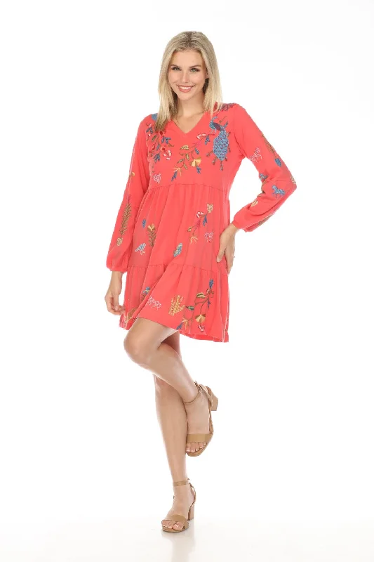 Today's Special Johnny Was JWLA Adela Tiered Knit Dress Boho Chic J30724