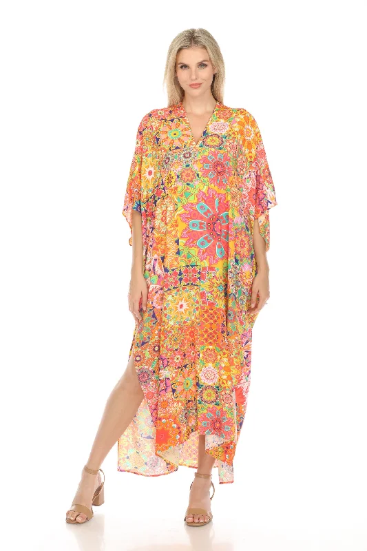 Mega Sale Johnny Was Kaleida Swim Cover-Up Kaftan Dress Boho Chic CSW5524-F
