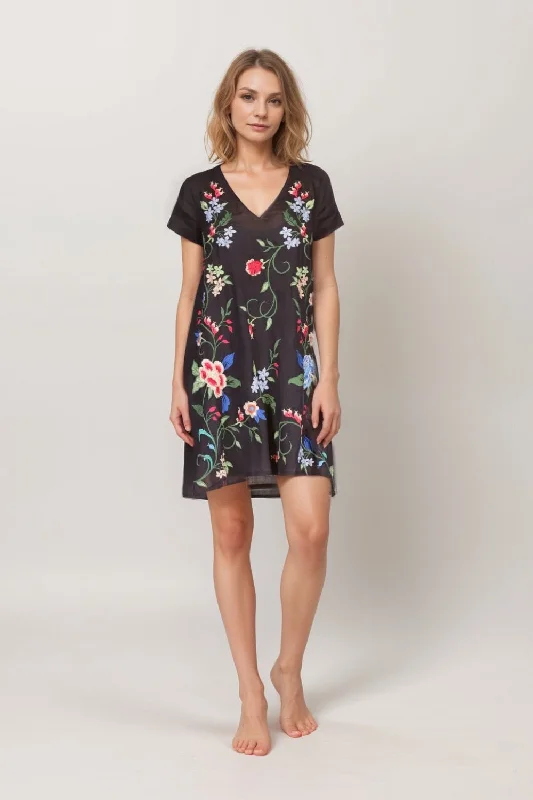 TIME-Limited Offer Johnny Was Workshop Madaleina Short Sleeve Floral Dress W35224