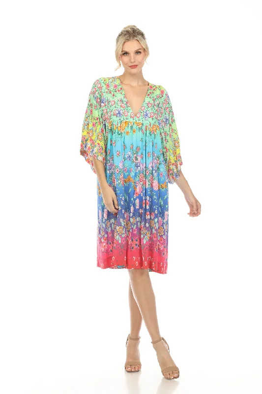 New Deals Johnny Was Rainbow Easy Swim Cover-Up Dress Boho Chic CSW9023AJ