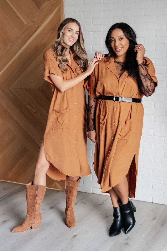 Online Only Sure to Be Great Shirt Dress